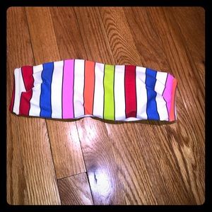 Rainbow Bandeau Bikini Top